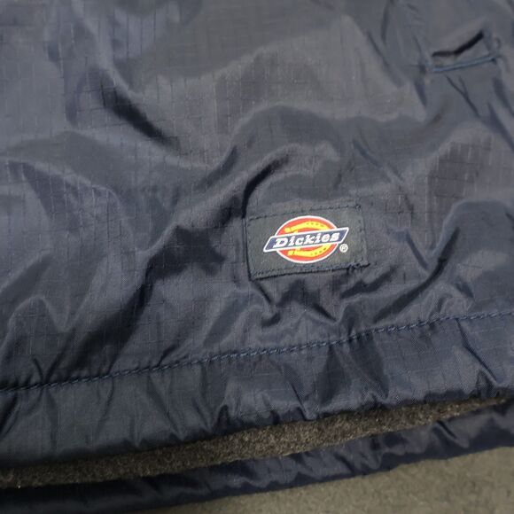 Dickies Mens Fleece Lined Hooded Jacket XL Navy Blue Workwear Full Zip NWT - Picture 5 of 15